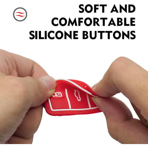 JVCV® Premium Hard Case Key Cover Compatible with Toyota Innova Crysta, Fortuner, Legender, Hycross, Hilux, Land Cruiser – 3 Button Smart Key