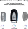 JVCV® Premium Soft TPU Leather Pattern Key Cover Compatible with Hyundai Verna Fluidic Old i20 Santafe Push Button Smart Key