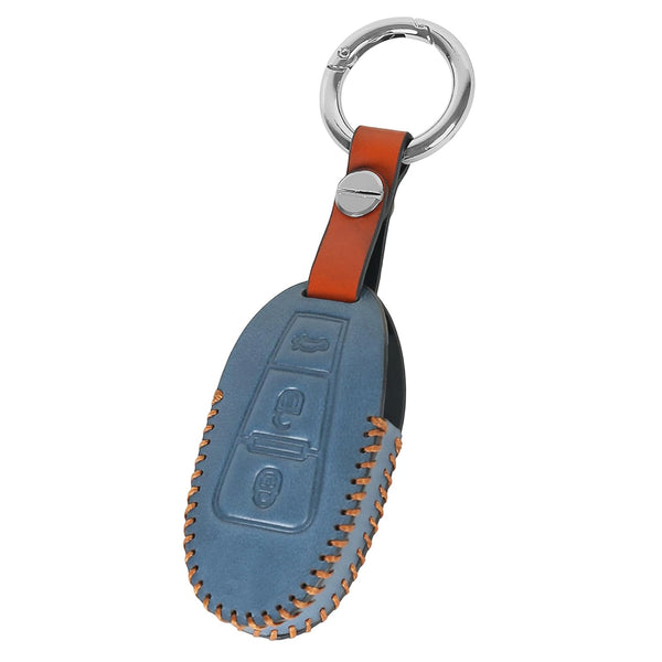 JVCV® Soft Handmade Leather Key Cover Compatible with Maruti Suzuki 2 and 3 Button Baleno Ciaz Vitara Brezza S Cross Swift Ignis and Toyota Urban Cruiser Smart Key
