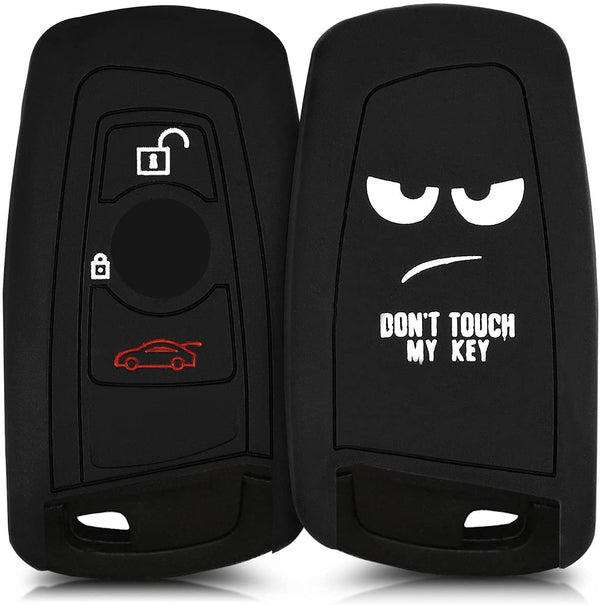 JVCV® Car Key Cover Compatible with BMW Smart Key - Don't Touch My Key