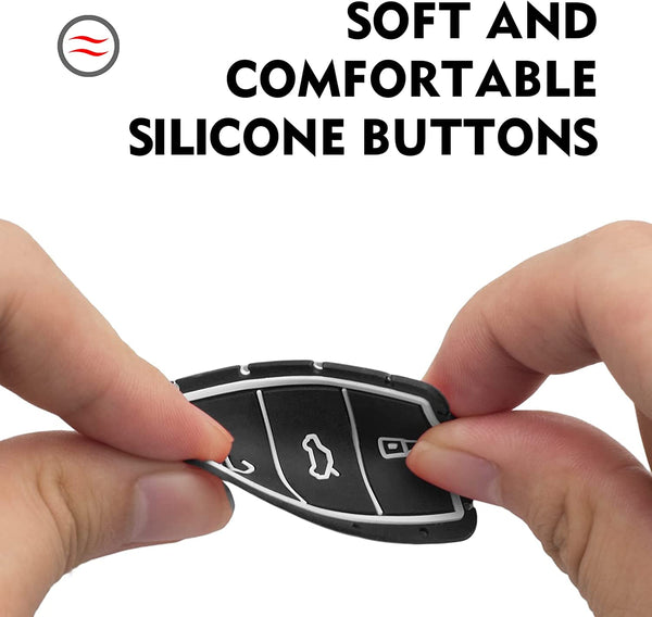 Hard Case Key Cover Compatible with Skoda Slavia Kushaq Taigun Tiguan Virtus Octavia Kodiaq Superb T ROC Folding Key