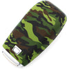 Car Styling Soft Silicone Camouflage Key Cover Compatible with Benz E Series Smart Key (Green Camouflage)