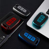 JVCV® Premium Soft TPU Leather Pattern Key Cover Compatible with Hyundai Verna Fluidic Old i20 Santafe Push Button Smart Key