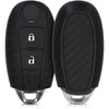 Silicone Carbon Fiber Pattern Key Cover Compatible With Maruti Suzuki Baleno Ciaz Vitara Brezza S Cross Swift Ignis And Toyota Urban Cruiser Smart Key (Black)