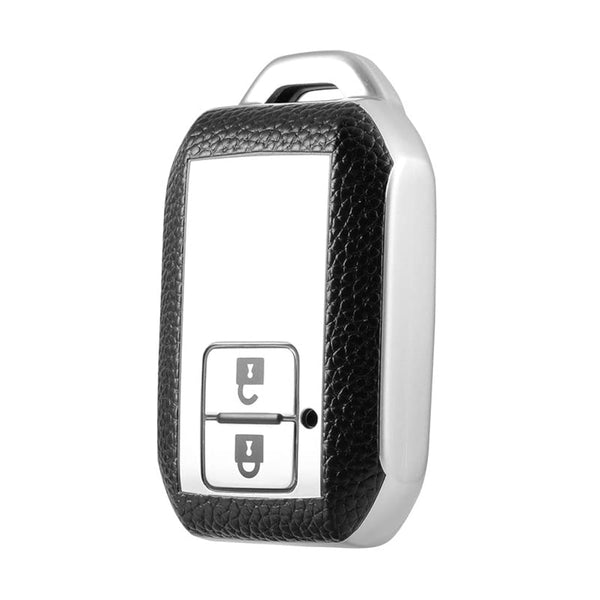 JVCV® Premium Soft TPU Leather Pattern Key Cover Compatible with Suzuki & Toyota Smart Keys