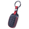 JVCV® Soft Handmade Leather Key Cover Compatible with New Hyundai Alcazar and Creta 4 Button Smart Key