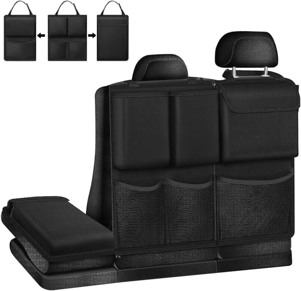 JVCV® Large Capacity Backseat Trunk Organizer – Foldable Multi-Pocket Car Storage Bag with Adjustable Straps for SUV, MPV & Cars