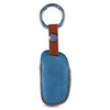JVCV® Soft Handmade Leather Key Cover Compatible with New Hyundai Alcazar and Creta 4 Button Smart Key