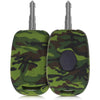 Car Styling Soft Silicone Camouflage Key Cover Compatible with Renault Kiger, Kwid, Duster 2016, Triber 2 Button Remote Key (Green Camouflage)