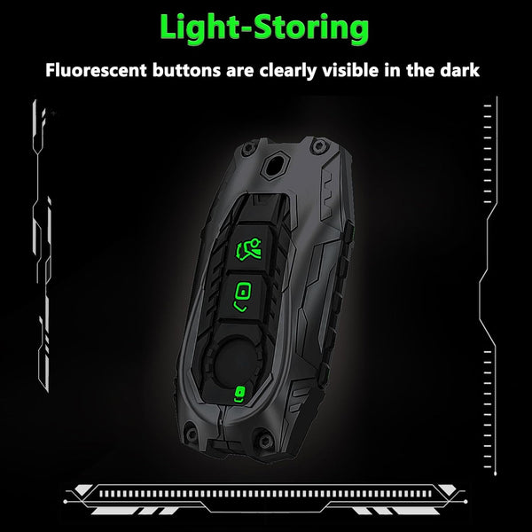 JVCV® Zinc Alloy Key Cover for Mercedes-Benz S/G/E-Class (2022 Onwards) – Premium 3-Button Smart Key Case with Glow Buttons