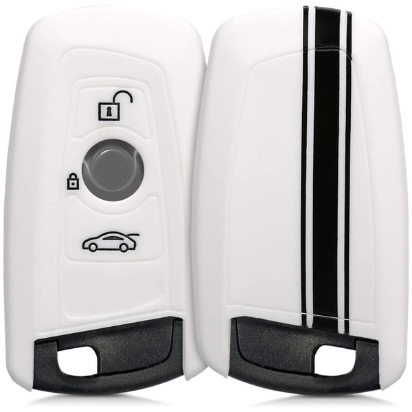 Car Key Cover Compatible with BMW Smart Key - Rally Stripe