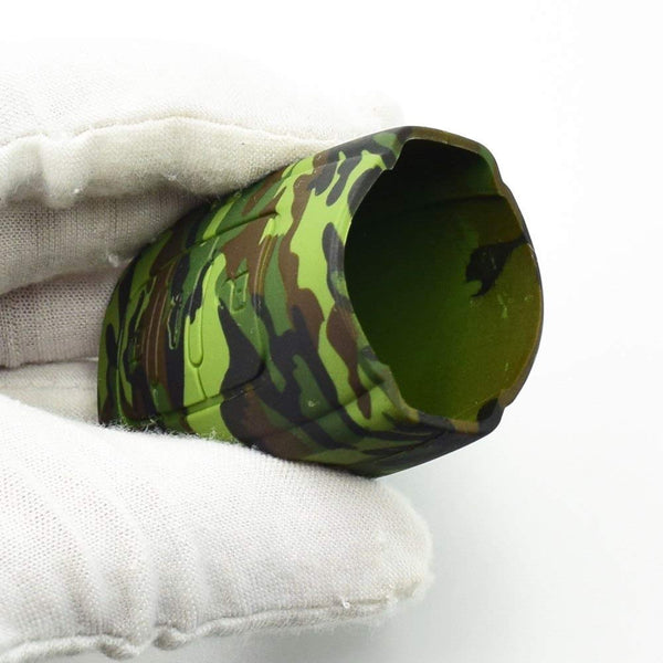 Car Styling Soft Silicone Camouflage Key Cover Compatible with Audi Smart Key (Green Camouflage)