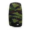Car Styling Soft Silicone Camouflage Key Cover Compatible with BMW Smart Key (Green Camouflage)