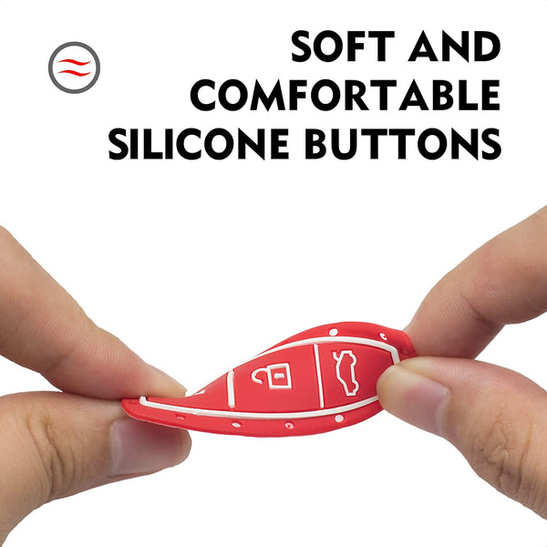 JVCV® Hard Case Key Cover Compatible with Maruti Suzuki 2 & 3 Button Baleno Ciaz Vitara Brezza S Cross Swift Ignis and Toyota Urban Cruiser Smart Key Stylish Durable Protection