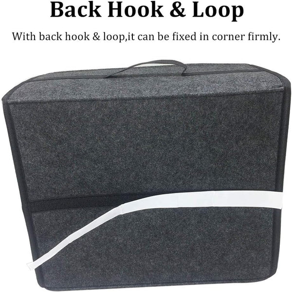 JVCV® Premium Combo Pack – Dual Car Trunk Boot Organizers (Anti-Slip, Foldable, Multi-Use Storage)