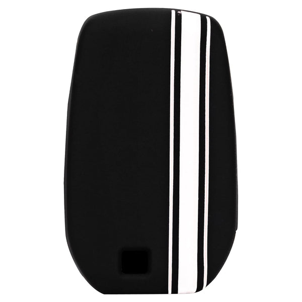 JVCV® Car Key Cover Compatible with Toyota Innova Crysta Hycross & Fortuner Smart Key - Rally Stripe
