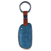 JVCV® Soft Handmade Leather Key Cover Compatible with New Hyundai Alcazar and Creta 4 Button Smart Key