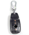 JVCV® Handmade Leather Crocodile Pattern Key Cover – Compatible with Mercedes-Benz E-Class, S-Class, A-Class, C-Class & G-Class Smart Key