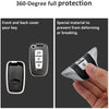 JVCV® Premium Soft TPU Leather Pattern Key Cover Compatible with Hyundai Verna Fluidic Old i20 Santafe Push Button Smart Key