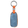 JVCV® Soft Handmade Leather Key Cover Compatible with Tata Curvv Tiago Tigor Nexon Punch Hexa Zest Bolt Safari Storme Flip Key