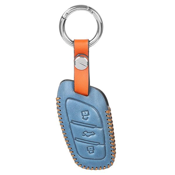 JVCV® Soft Handmade Leather Key Cover Compatible with MG ZS EV and Astor Smart Key