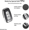 JVCV® Premium Soft TPU Leather Pattern Key Cover Compatible with Hyundai Verna Fluidic Old i20 Santafe Push Button Smart Key