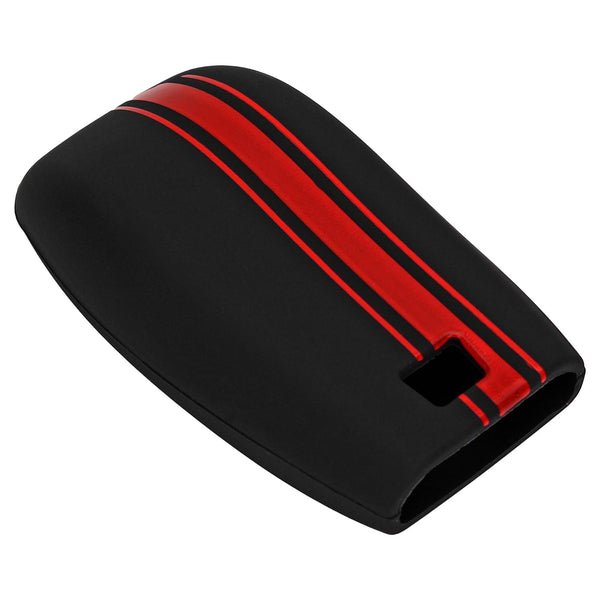 JVCV® Car Key Cover Compatible with Benz E Series Smart Key - Rally Stripe