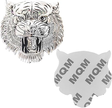 JVCV® 3D Metal Tiger Sticker – Chrome Emblem Badge for Cars, Bikes, Laptops, Helmets & More