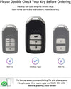 JVCV® Premium Soft TPU Leather Pattern Key Cover Compatible with Honda Smart Key