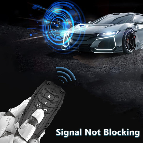 JVCV® Metal Key Cover with Keychain – Honda 3/4‑Button Smart Keys (City, Elevate, Civic, Jazz, Amaze, CR‑V, WR‑V, BR‑V)