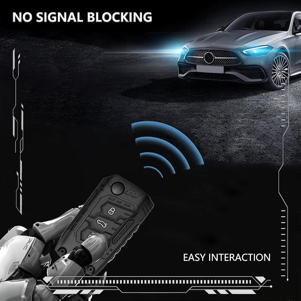 JVCV® Metal Key Cover compatible with Skoda Slavia Kushaq Taigun Tiguan Virtus Octavia Kodiaq Superb Folding Key