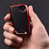 JVCV® Premium Soft TPU Leather-Pattern Key Cover – Compatible with Škoda & Volkswagen Folding Keys