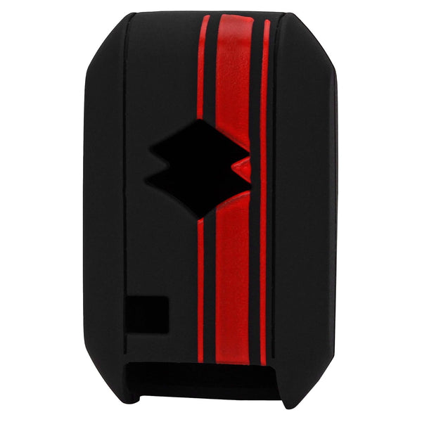 JVCV® Car Key Cover Compatible with Maruti Suzuki Dzire New Swift New Ertiga Smart Key - Rally Stripe