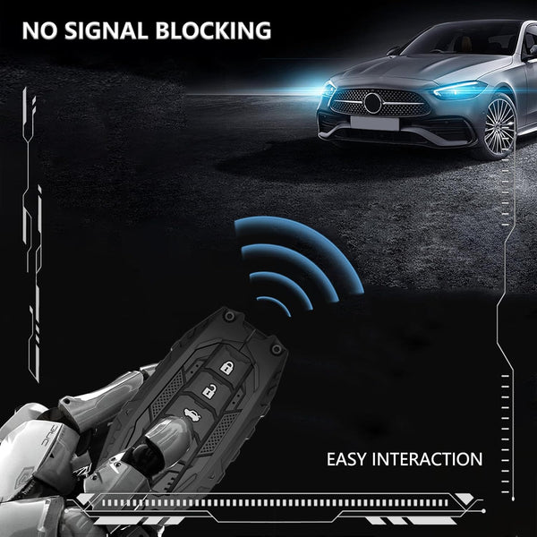 JVCV® Metal Key Cover compatible with Toyota Fortuner, Hilux, Innova Crysta, Fortuner Legender, Innova HyCross, Land Cruiser 2B/3B Smart Key