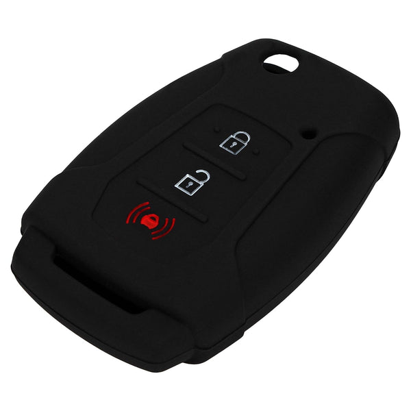 JVCV® Car Key Cover Compatible with Mahindra XUV 300 and Alturas G4 Flip Key - Rally Stripe
