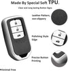 JVCV® Premium Soft TPU Leather Pattern Key Cover Compatible with Honda Smart Key