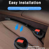 JVCV® Car Seat Gap Filler with Double Slot Storage – Premium PU Leather Gap Plug Organizer for Cars | Anti-Drop Design, Easy Installation – Black, Beige & Brown