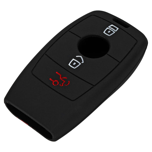 JVCV® Car Key Cover Compatible with Benz E Series Smart Key - Rally Stripe