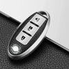 JVCV® Premium Soft TPU Leather Pattern Key Cover Compatible with Nissan Smart Key