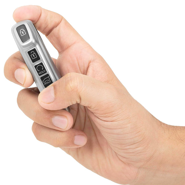 JVCV® Premium Soft TPU Leather Pattern Key Cover Compatible with Kia Smart Key