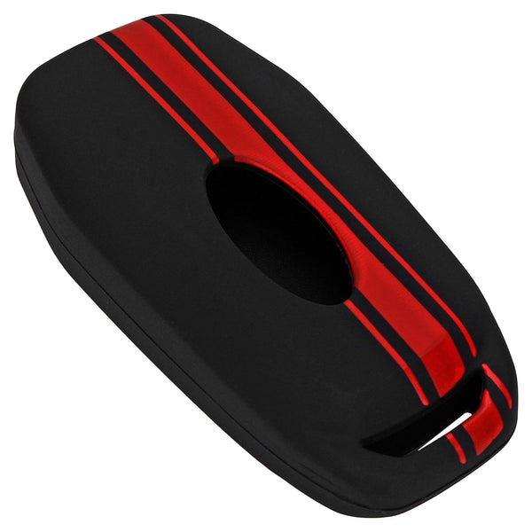 JVCV® Car Key Cover Compatible with Ford Endeavour Figo Aspire Freestyle Flip Key - Rally Stripe