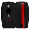 JVCV® Car Key Cover Compatible with Benz E Series Smart Key - Rally Stripe