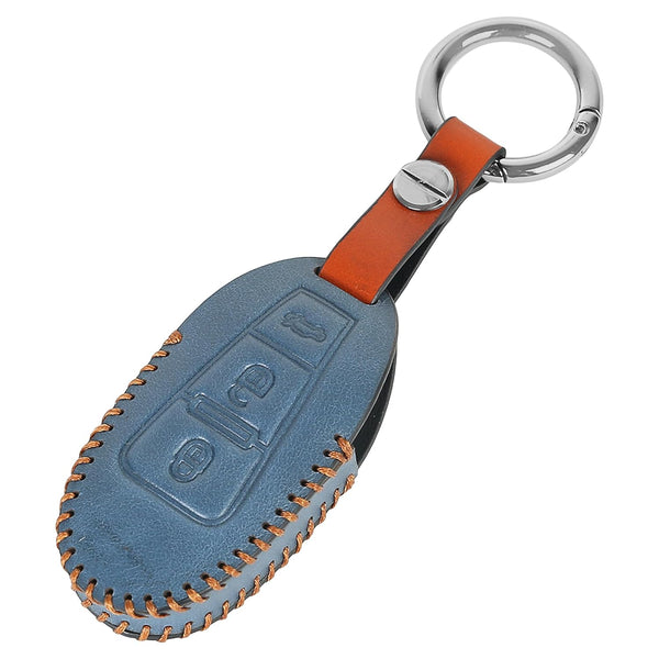 JVCV® Soft Handmade Leather Key Cover Compatible with Maruti Suzuki 2 and 3 Button Baleno Ciaz Vitara Brezza S Cross Swift Ignis and Toyota Urban Cruiser Smart Key