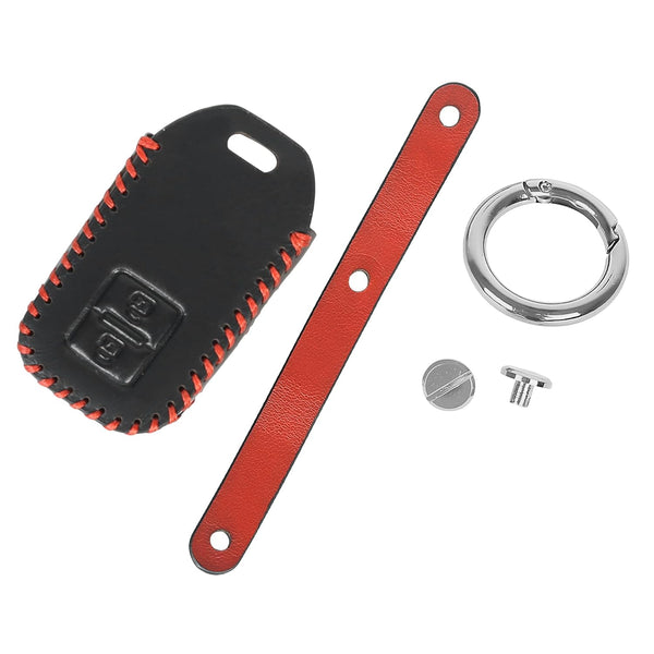 JVCV® Soft Handmade Leather Key Cover Compatible with Suzuki Grand Vitara, Baleno, XL6, Swift, Ertiga, Dzire, Fronx and Toyota Urban Cruiser, Glanza, Hyryder 2 button smart key