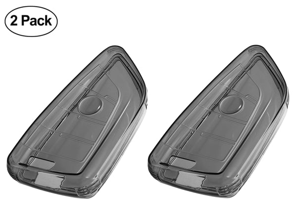 JVCV® Soft TPU Transparent Cover – BMW Blade Smart Key (Transparent Black)