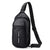 JVCV® Men's Woven-Texture Sling Bag - Lightweight Crossbody Shoulder Chest Bag with Adjustable Strap - Perfect for Travel, Gym & Daily Commute