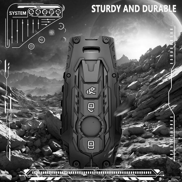 JVCV® Zinc Alloy Key Cover for Mercedes-Benz S, G, E-Class (2022 Onward) – Premium 3-Button Smart Key Case with Glow Buttons