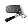 JVCV® Soft Handmade Lychee Pattern Leather Key Cover Compatible with Jeep Compass Trailhawk Push Button Smart Key