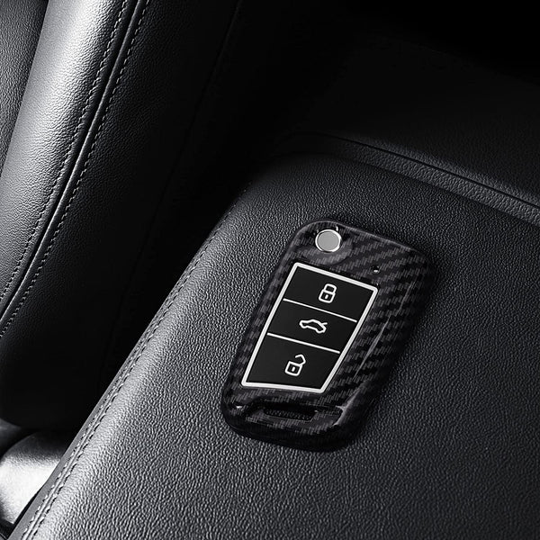 Hard Case Key Cover Compatible with Skoda Slavia Kushaq Taigun Tiguan Virtus Octavia Kodiaq Superb T ROC Folding Key