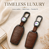 JVCV® Premium Metal & Leather Key Cover – Compatible with Toyota Fortuner, Camry, Hilux, Innova Crysta, Fortuner Legender, Innova HyCross & Land Cruiser – 3 Button Smart Key